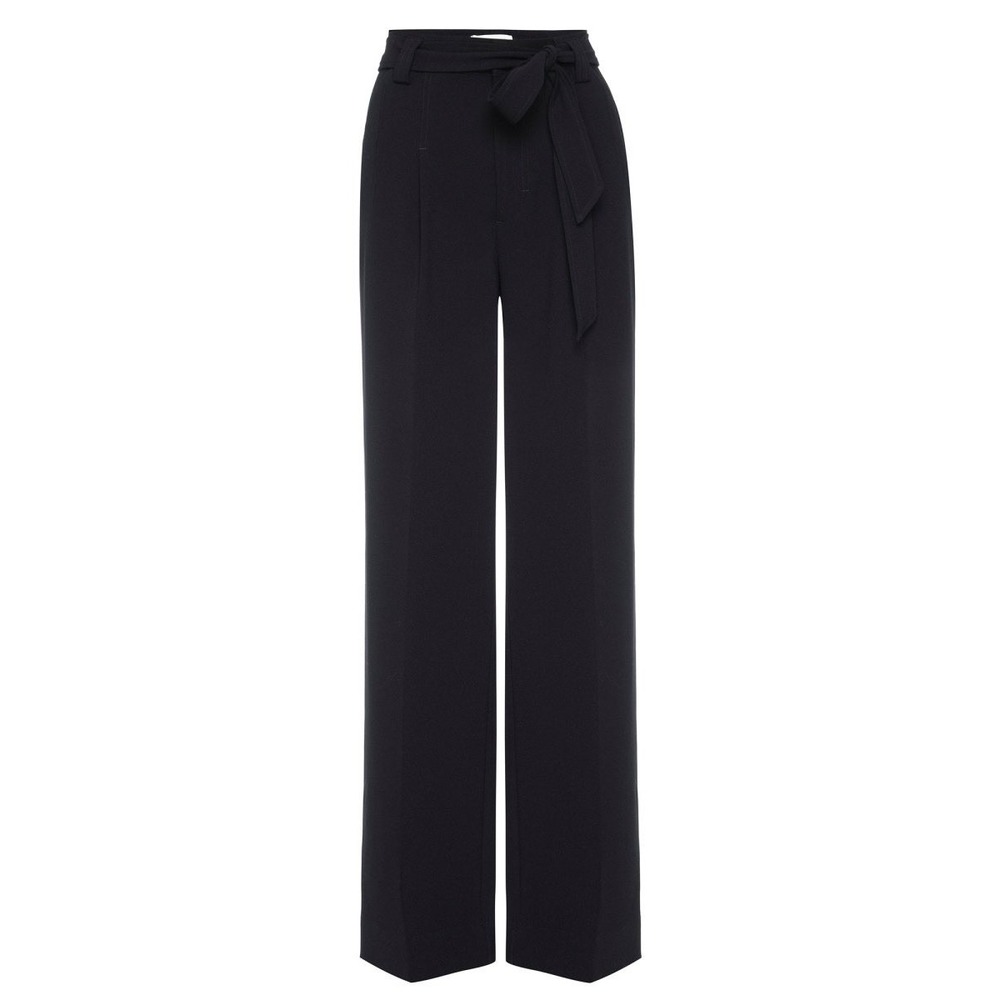 Brochu Walker The Duke Pant Black Onyx Wide-Leg Tie-Waist Trousers Size S - Picture 5 of 15